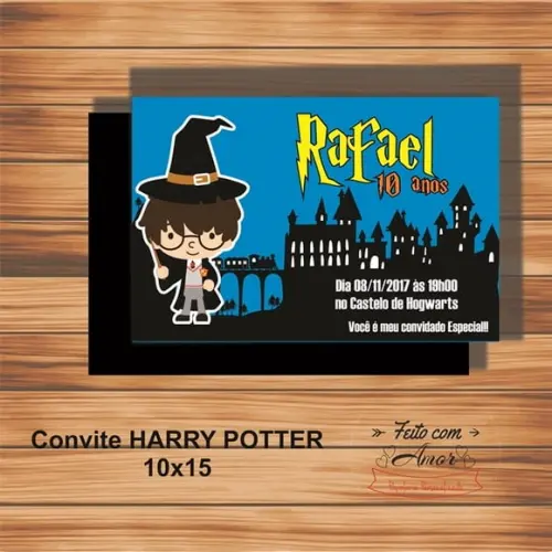 Convite Harry Potter