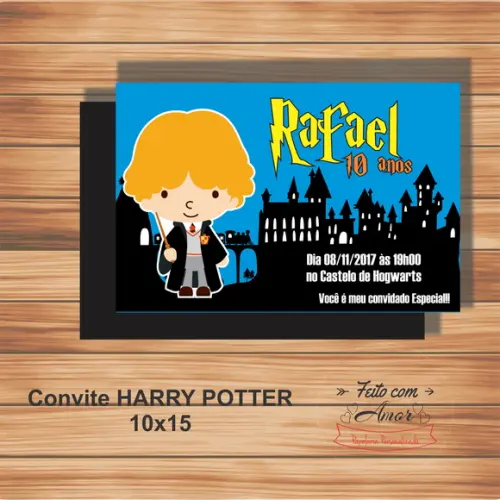Convite Harry Potter
