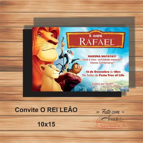 Convite o Rei Leão