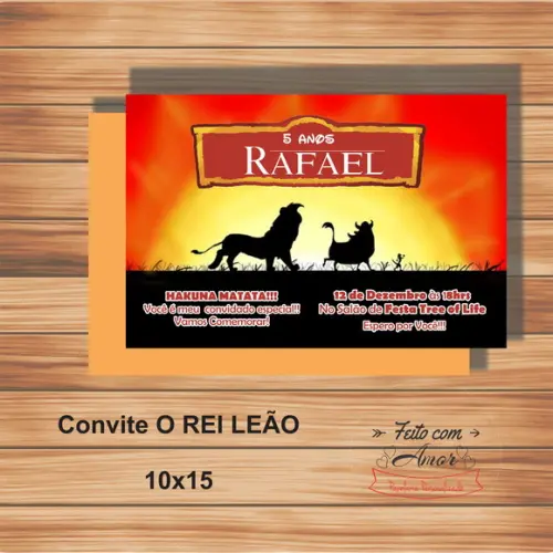 Convite o Rei Leão