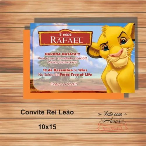 Convite o Rei Leão