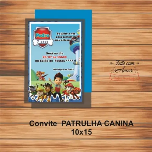 Convite Patrulha Canina