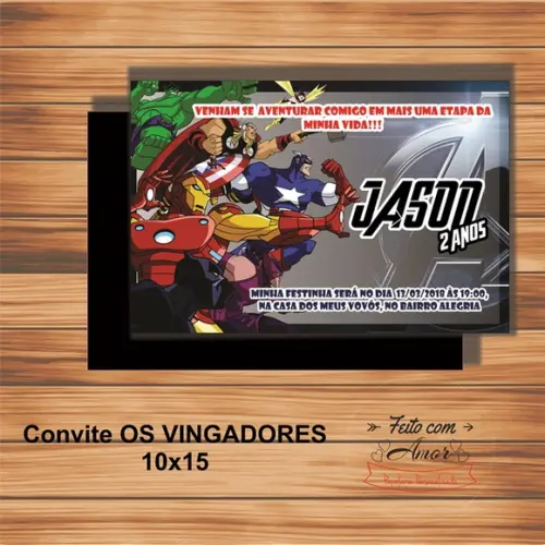 Convite os Vingadores