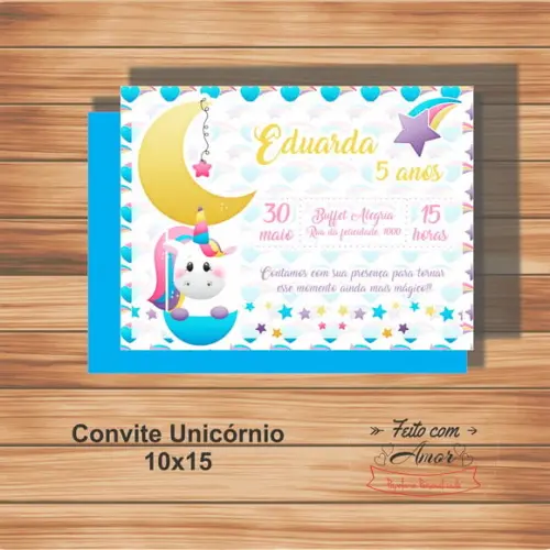 Convite Unicórnio