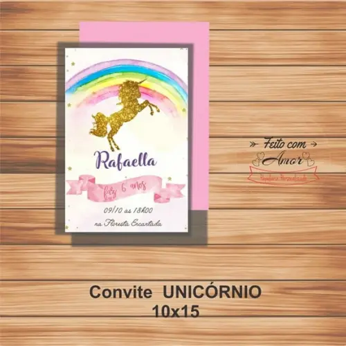 Convite Unicórnio