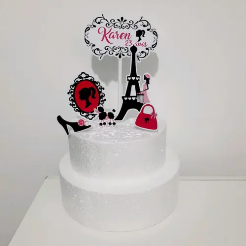 Kit Barbie Paris - Festa em Casa (32 Itens)