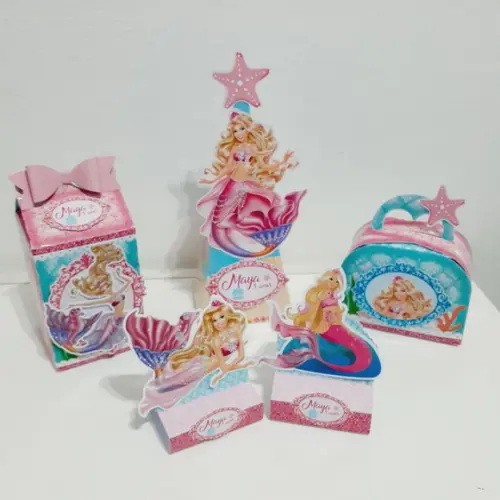 Kit Barbie Sereia (50 Itens)