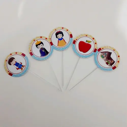 Kit Branca de Neve - Festa em Casa (32 Itens)