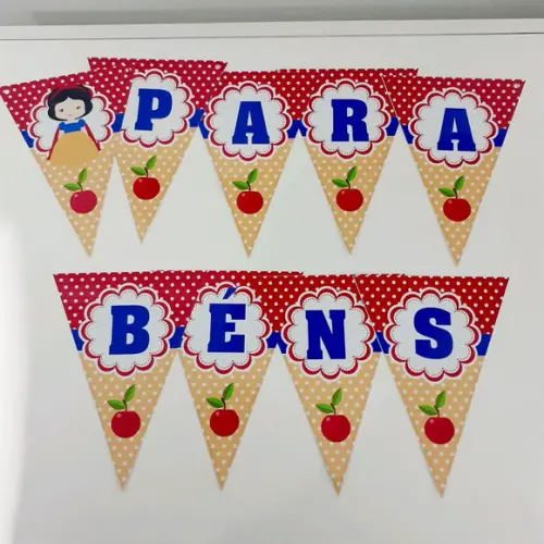Kit Branca de Neve - Festa em Casa (32 Itens)