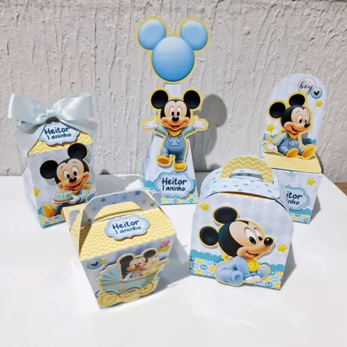 Kit Caixinha - Mickey Baby (50 Itens )