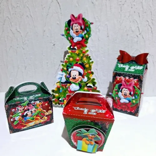 Kit Caixinha - Natal do Mickey (40 Itens )