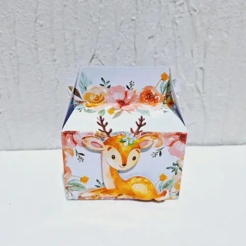 Kit Caixinha -bosque Aquarela Rosa ( 50 Itens )