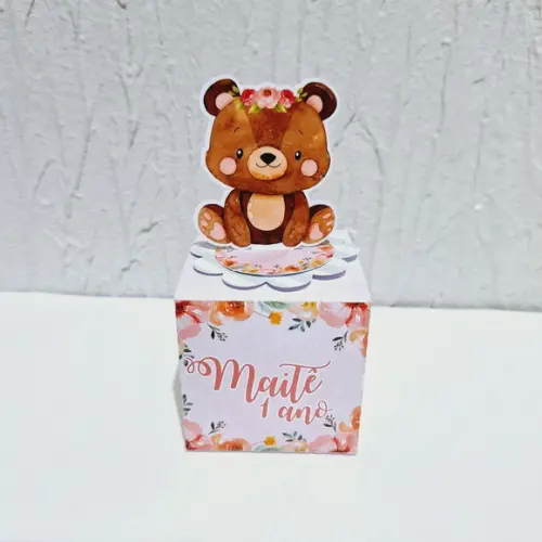 Kit Caixinha -bosque Aquarela Rosa ( 50 Itens )