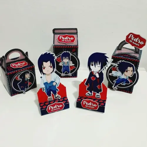 Kit Caixinhas - Akatsuki Sasuki (50 Itens)