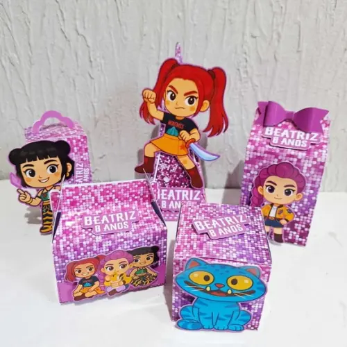 Kit Caixinhas - as Guerreiras do K-pop Cute ( 50 Caixas )
