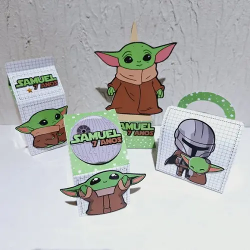 Kit Caixinhas - Baby Yoda (40 Itens)
