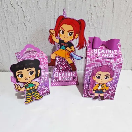 Kit Caixinhas - as Guerreiras do K-pop Cute ( 30 Caixas )
