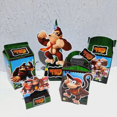Kit Caixinhas - Donkey Kong (50 Itens)