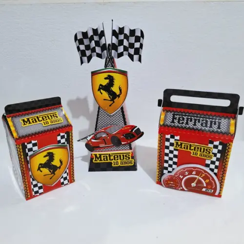Kit Caixinhas - Ferrari (30 Itens)