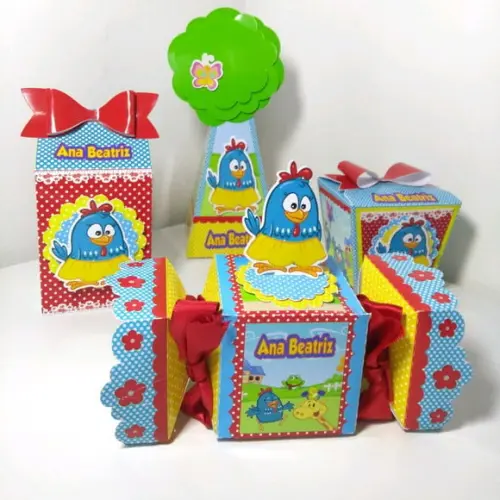 Kit Caixinhas - Galinha Pintadinha( 40 Itens )