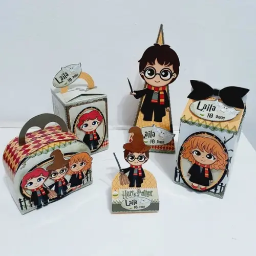 Kit Caixinhas - Harry Potter Cute (50 Itens)