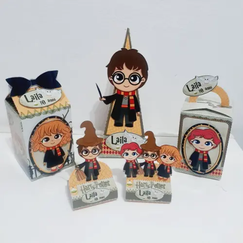 Kit Caixinhas - Harry Potter Cute (50 Itens)