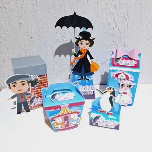 Kit Caixinhas - Mary Poppins (50 Itens)