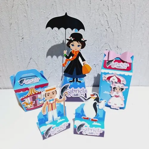 Kit Caixinhas - Mary Poppins (50 Itens)