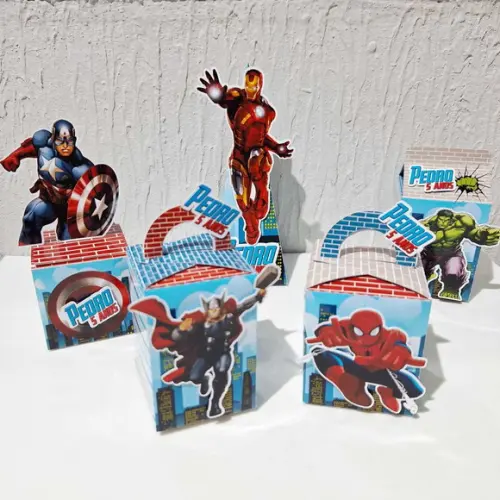 Kit Caixinhas - os Vingadores ( 50 Itens)