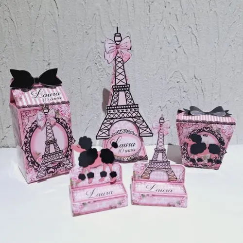 Kit Caixinhas - Paris (50 Itens)