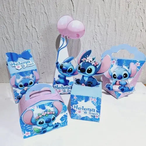 Kit Caixinhas - Stitch (50 Itens)