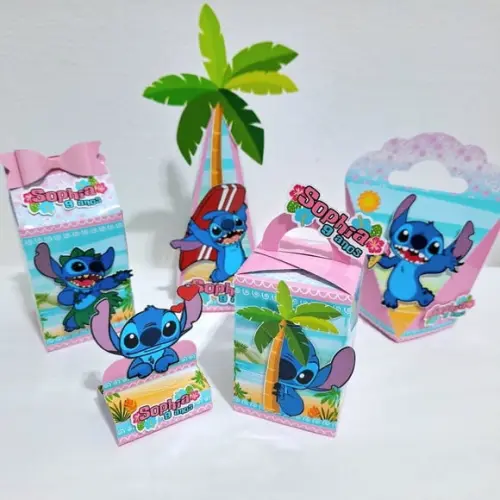 Kit Caixinhas - Stitch (50 Itens)