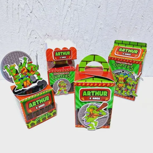 Kit Caixinhas - Tartaruga Ninja (40 Itens)
