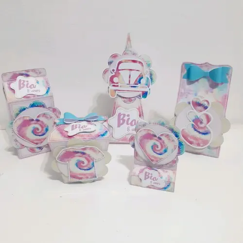 Kit Caixinhas - Tie Dye ( 50 Itens )