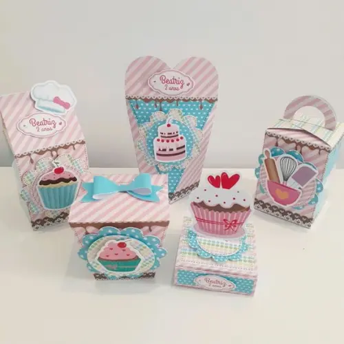 Kit Caixinhas- Confeitaria ( 50 Itens )