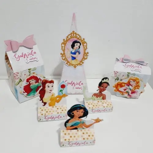 Kit Caixinhas Princesas Disney (60 Itens)