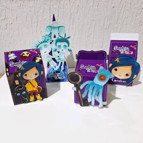 Kit Caixinhas- Coraline (40 Itens)