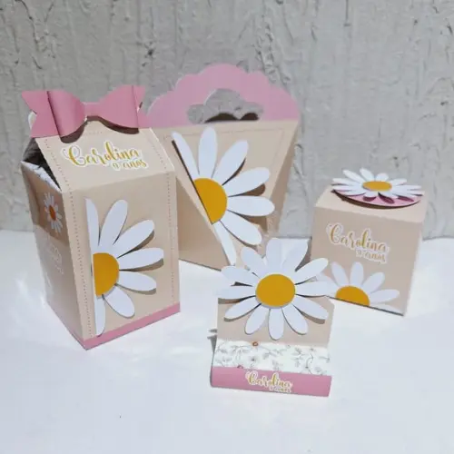 Kit Caixinhas- Margaridas (40 Itens )