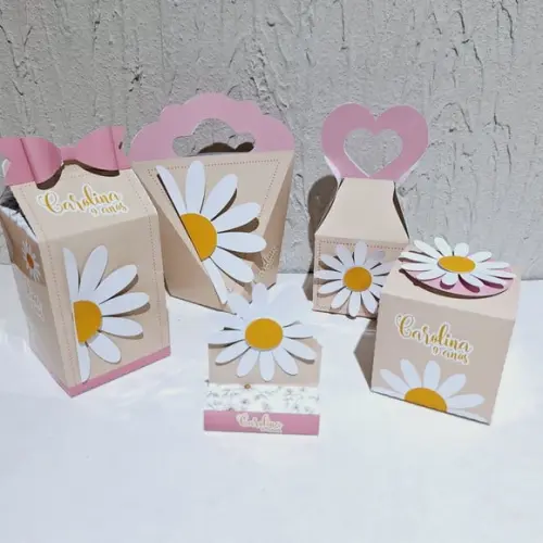 Kit Caixinhas- Margaridas ( 50 Itens )
