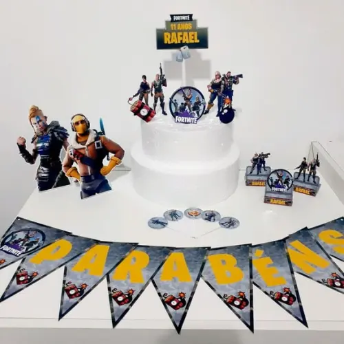 Kit Fortnite - Festa em Casa (32 Itens)