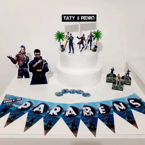 Kit Free Fire - Festa em Casa (32 Itens)