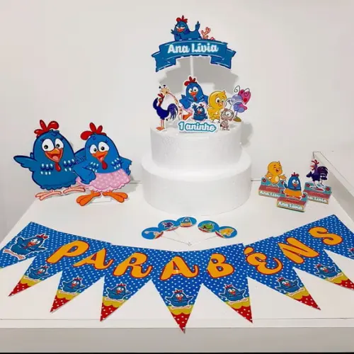 Kit Galinha Pintadinha - Festa em Casa (32 Itens)