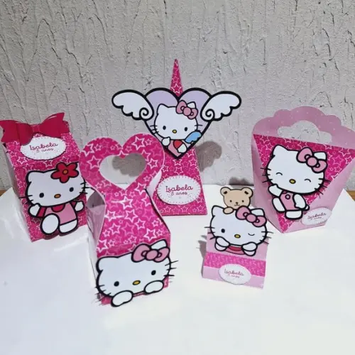 Kit Hello Kitty - Pink - 50 Itens