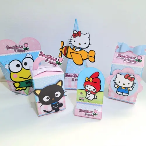 Kit Hello Kitty e Amigos - 50 Itens