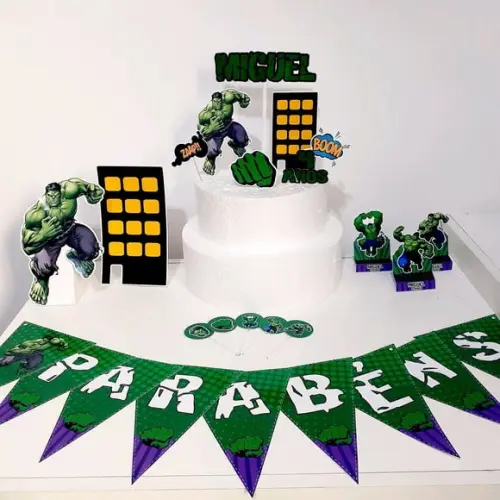 Kit Hulk - Festa em Casa (32 Itens)