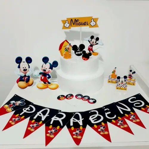 Kit Mickey - Festa em Casa (32 Itens)