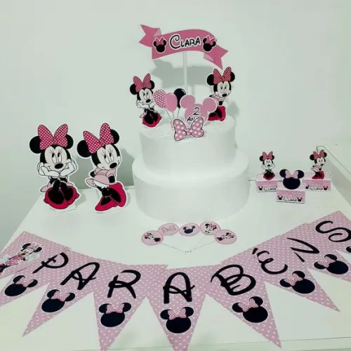 Kit Minnie - Festa em Casa (32 Itens)