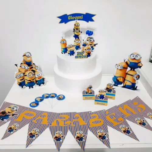Kit Minnions - Festa em Casa (32 Itens)