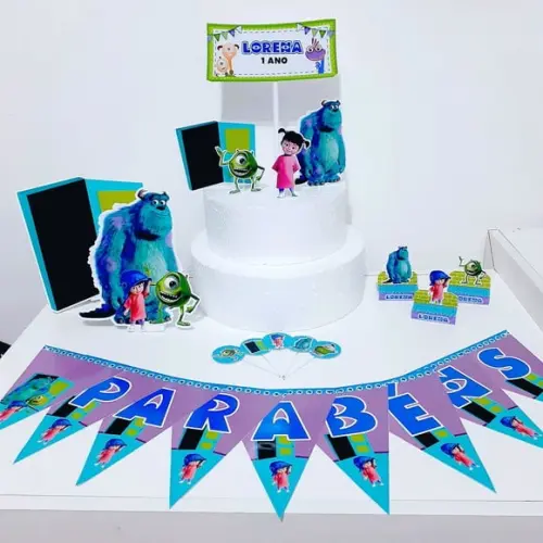 Kit Monstro S.a.- Festa em Casa (32 Itens)
