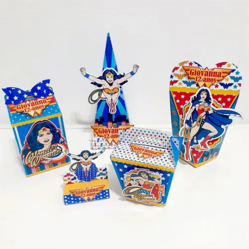 Kit Mulher Maravilha - 50 Itens
